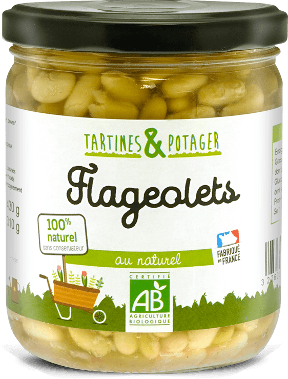 Flageolets au naturel Tartine & potager